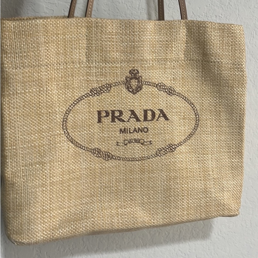 Authentic one of a kind Prada wicker bag